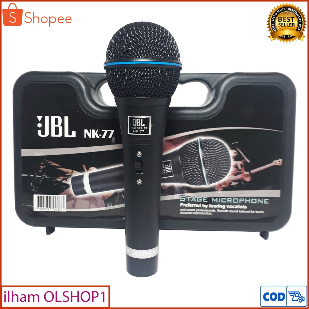 JBL Microphone Kabel NK-77 Mic Super Body Besi dilengkapi koper