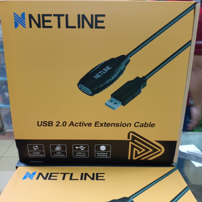 Netline Kabel USB Extension 20Meter Aktif USB2.0