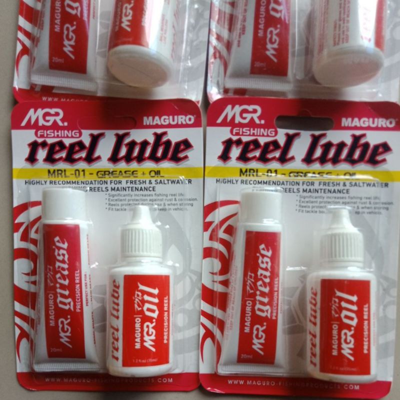 oil+grease maguro reel lube pelumas bearing