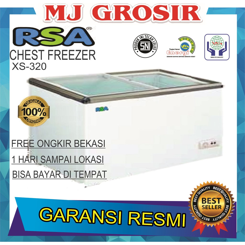 RSA XS 320 CHEST FREEZER BOX 320 L LEMARI PEMBEKU 320 