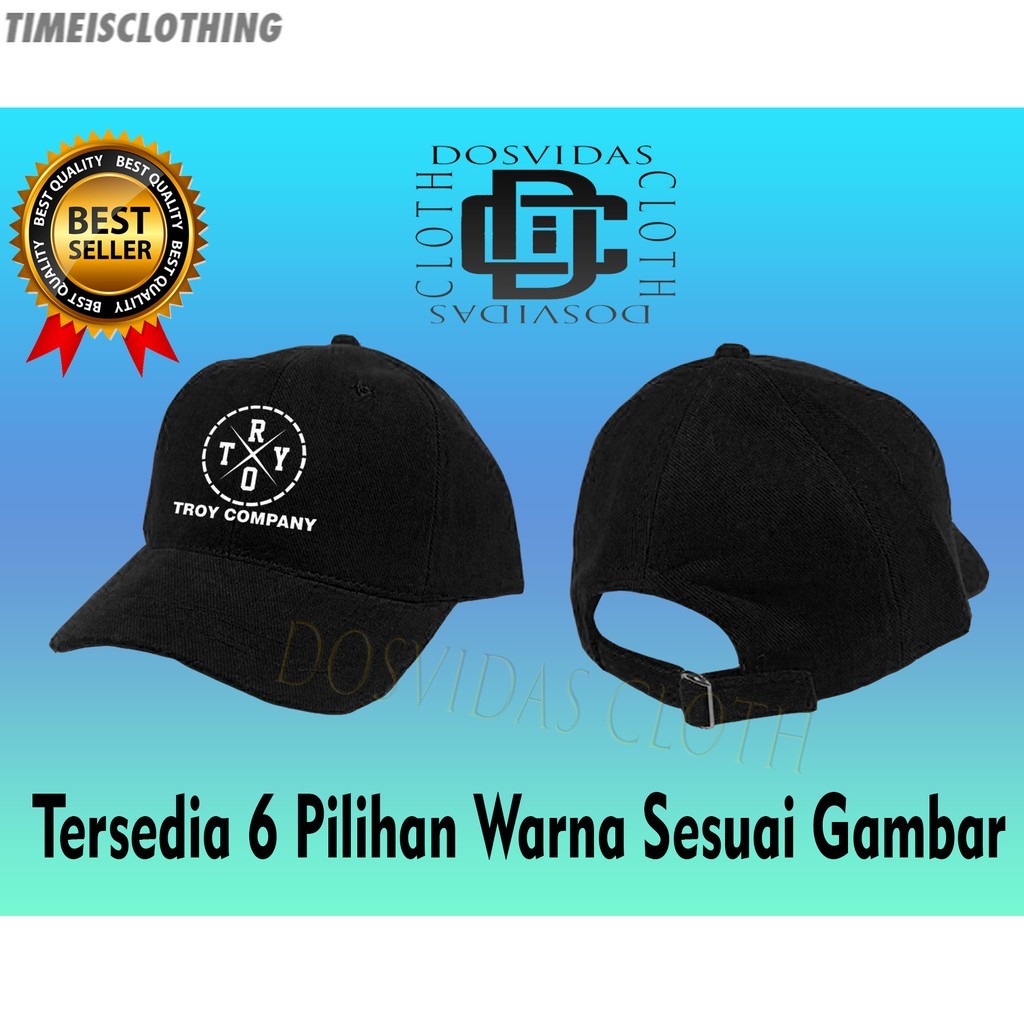 Topi Baseball TROY COMPANY keren BERKUALITAS  Pria Wanita TROYCOMPANY TIC