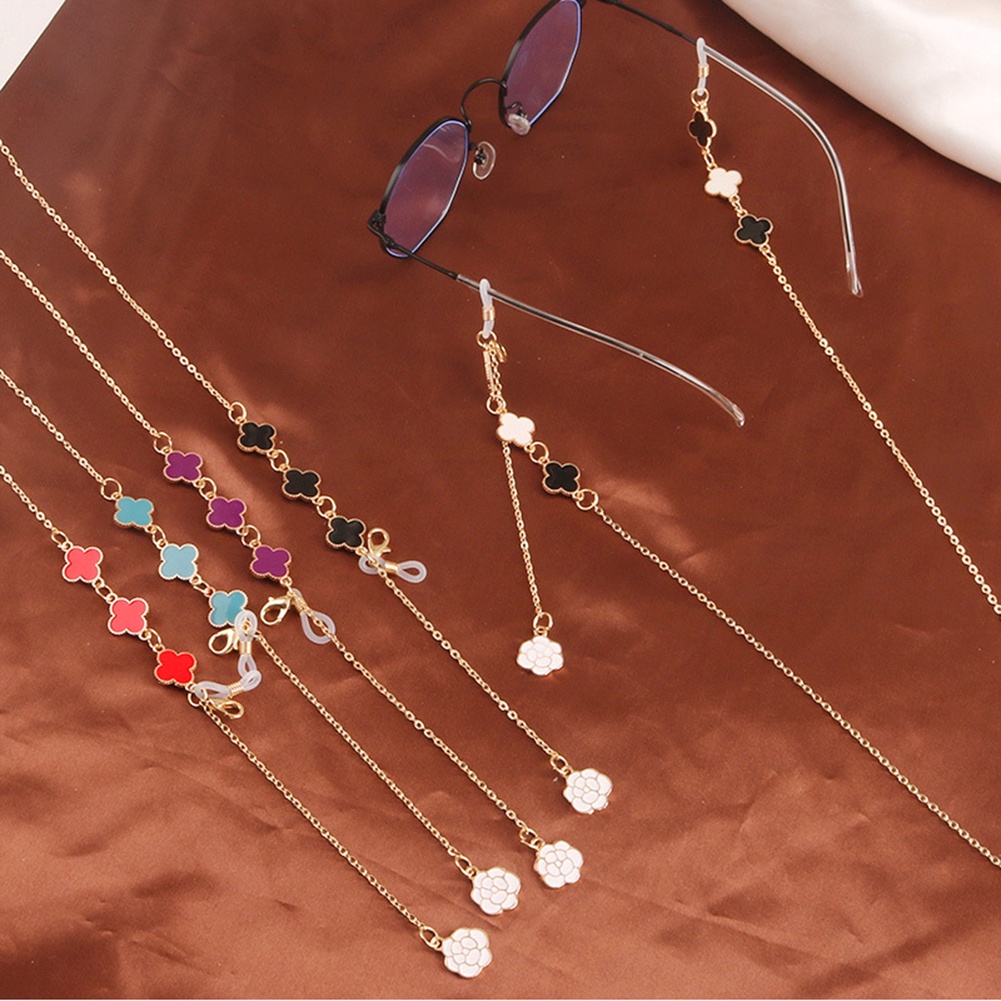 Mask extendermask lanyardglasses chainmask comfort beltglasses decoration chain ew fashion adjustable mask anti-lost chainheadphone lanyardfour-leaf clover pendant decoration chain -OW-