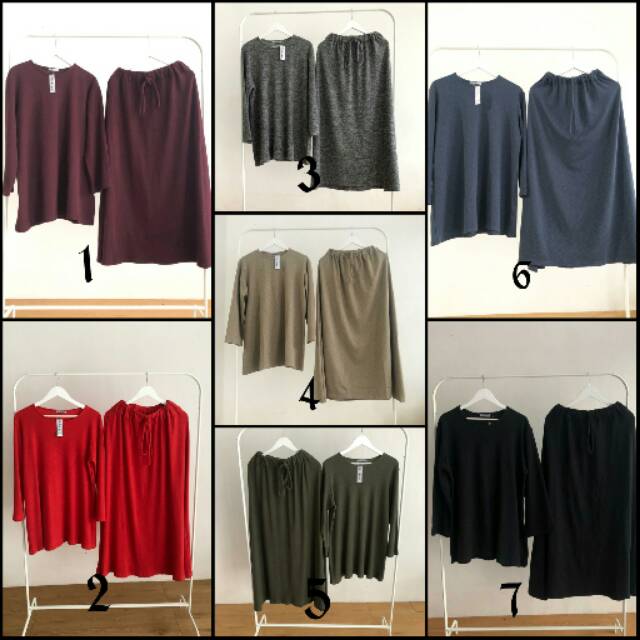 Set Rok Kaos Waffle Import Uniqlo Allsize sd Jumbo ld 120 real picture