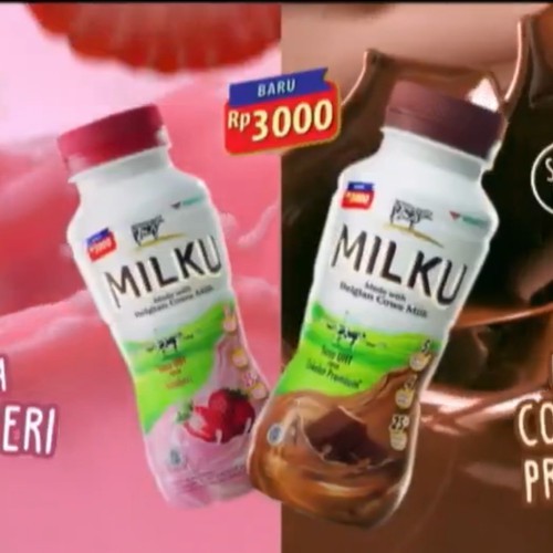 

Milku Belgian Cow Milk Cokelat-Stroberi 200ml