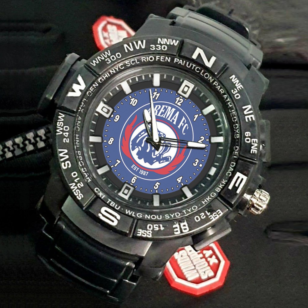 (EXCLUSIVE) Jam Tangan AREMA PC motif 3 Sport Bagus