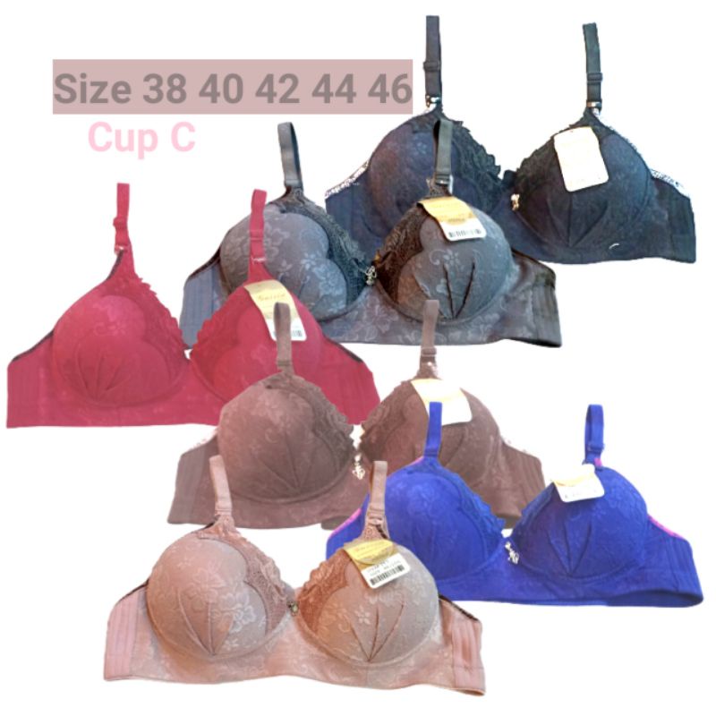 BRA JUMBO GAIXIN BORDIR CUP B/C | bisa pilih warna