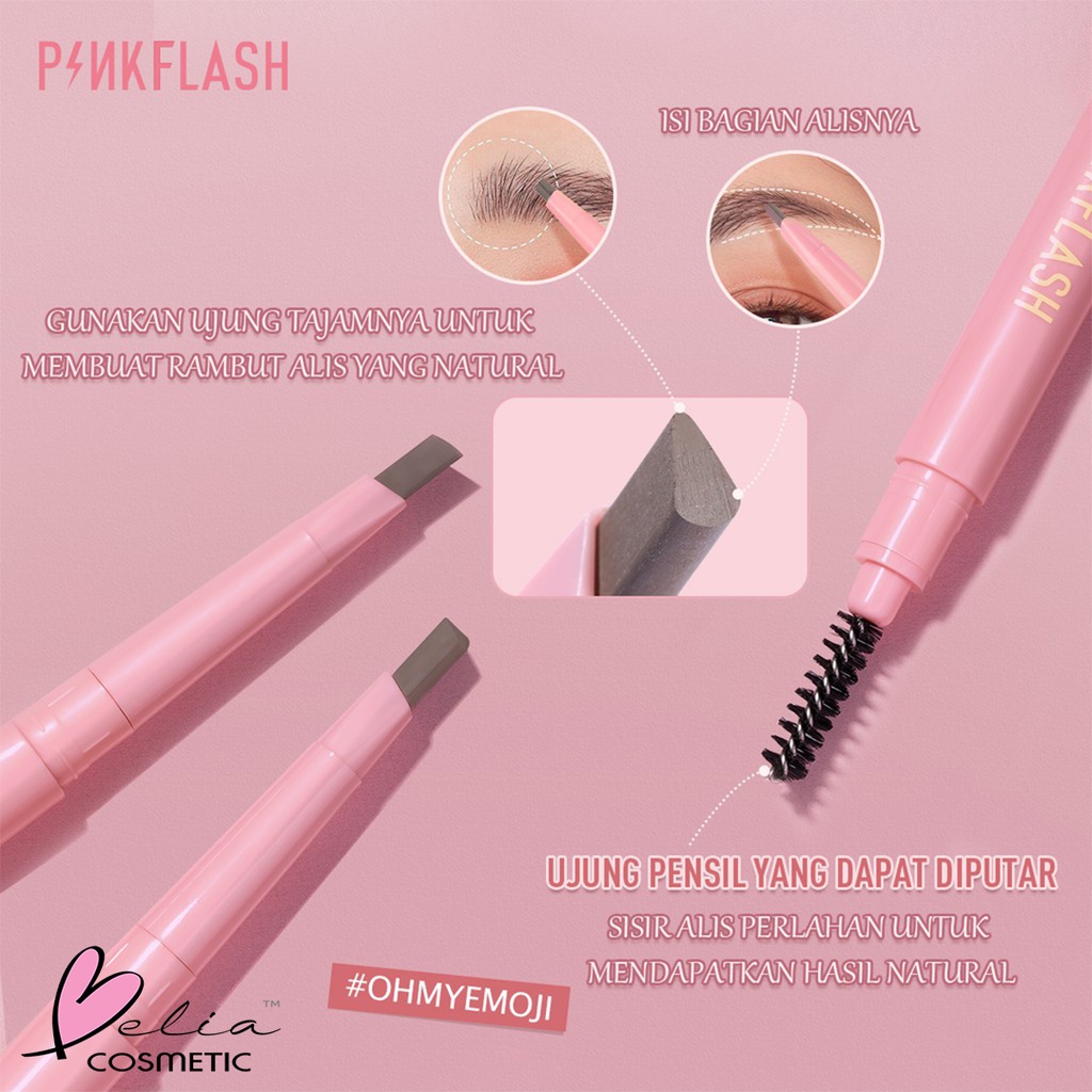 ❤ BELIA ❤ PINKFLASH Waterproof Auto Eyebrow Pencil | Pensil Alis | Eye Brow | Automatic | Pinkflash PF-E09