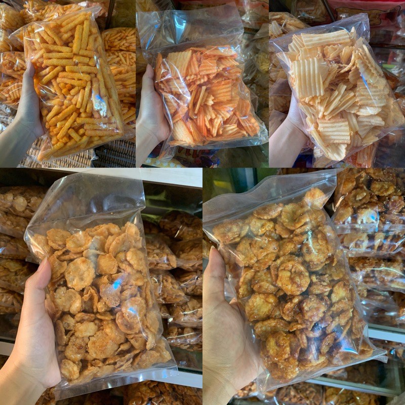 Jual Snack Kiloan 250g Stik Balado Tes Emping Manis Pedas Keripik