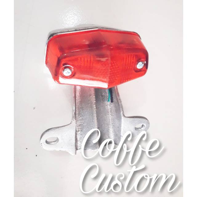 Stoplamp cb model bsa pangkon crom lampu belakang cb100