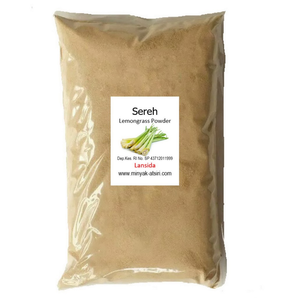 Bubuk Sereh Dapur 500 g Serbuk Serai Simplisia Lemograss Powder