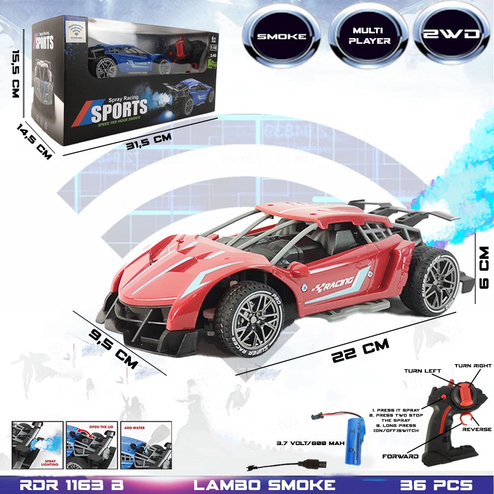 MURAH RDR1163 RC Lamborghini Sedan Sport Mainan Anak Mobil Remote Control Radio Control Remot Kontrol Hobi Koleksi