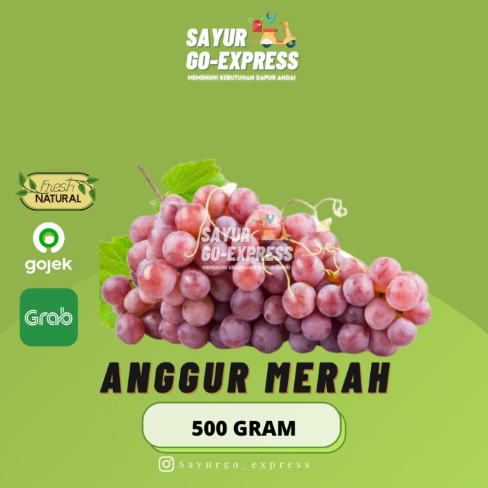 

Anggur Red Globe 500gr