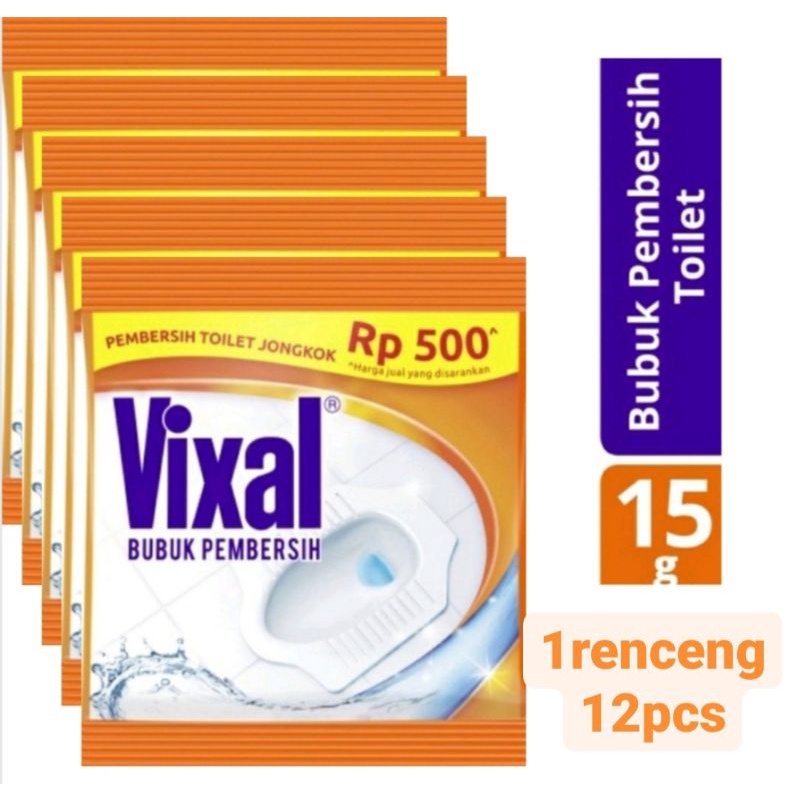 Vixal bubuk pembersih toilet 15 g