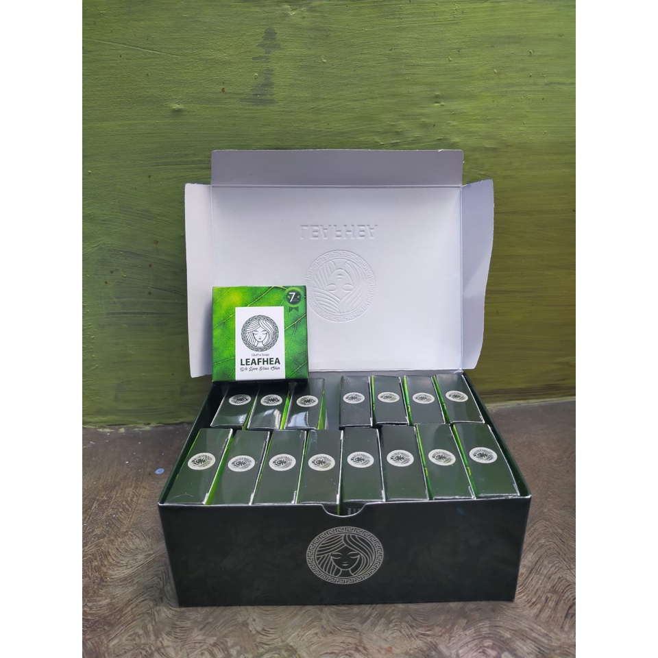 1BOX SABUN LEAFHEA ORIGINAL ISI 16 PCS