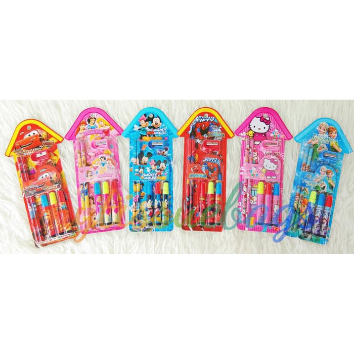 

souvenir ulang tahun anak paket stationery alat tulis 04