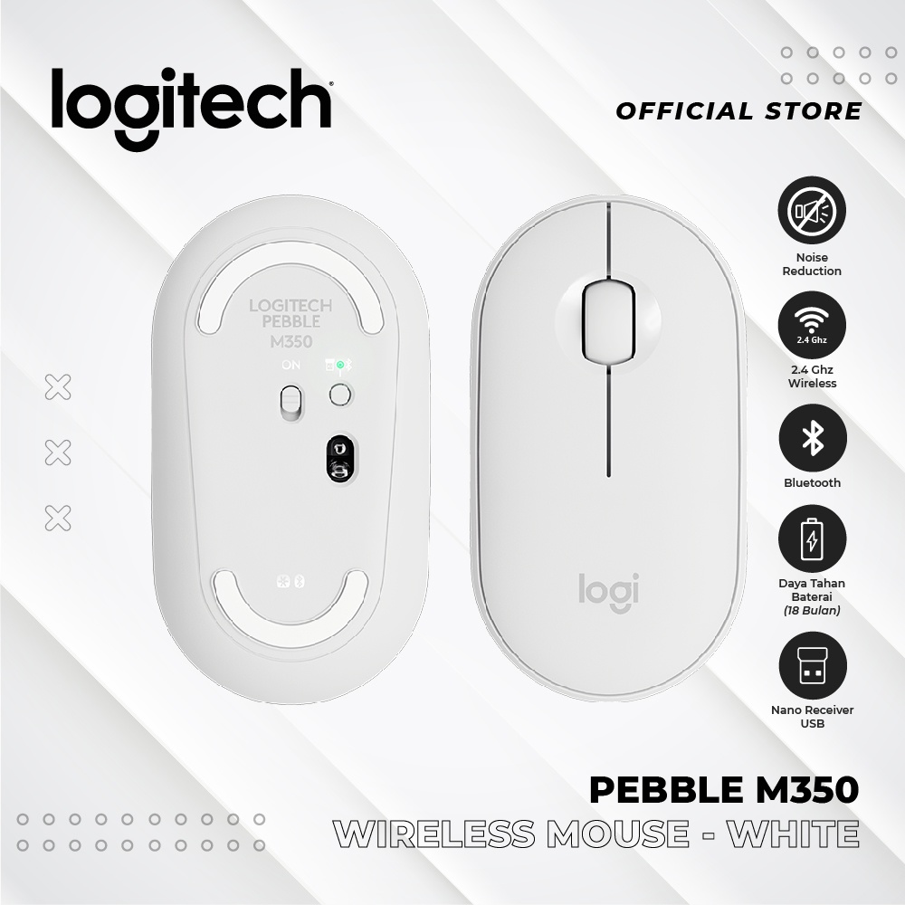 Logitech Pebble Wireless Bluetooth Mouse M350