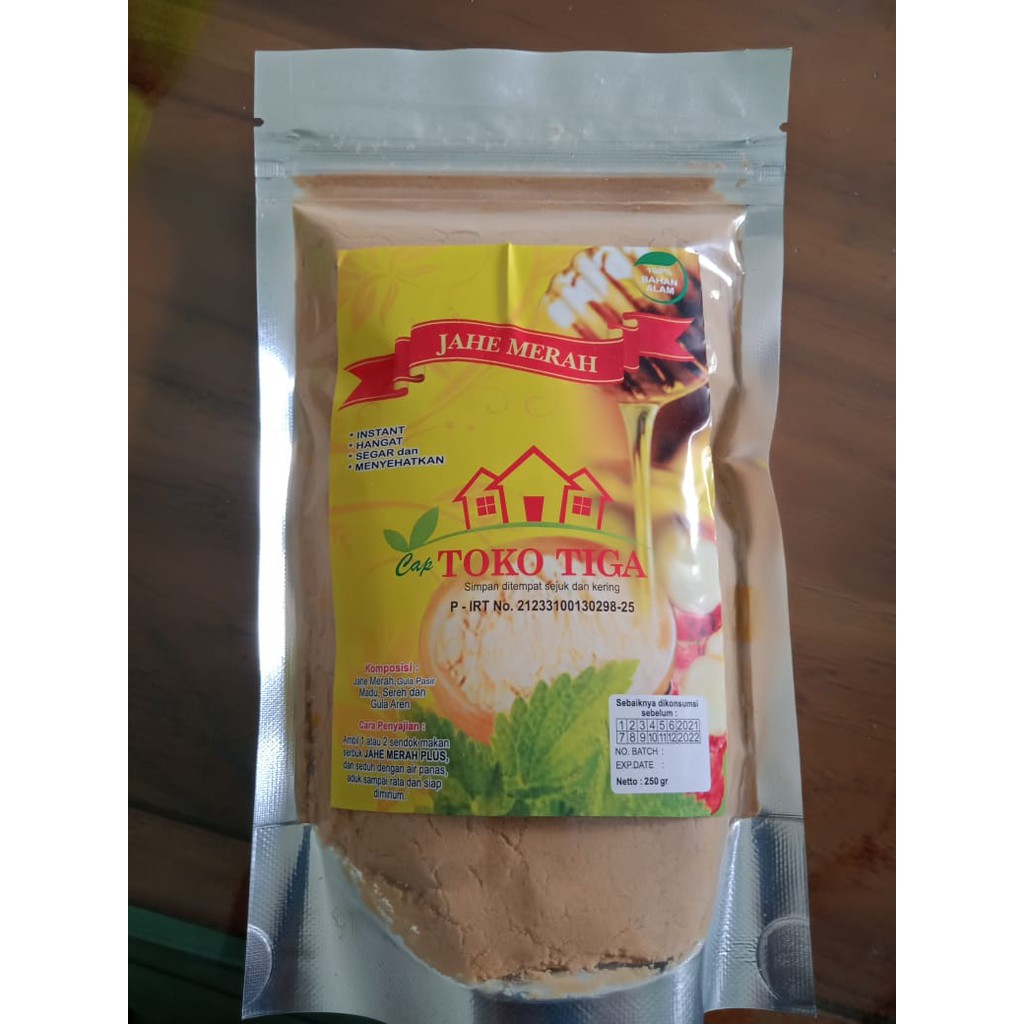 

Jahe Merah Kemasan Standing Pouch