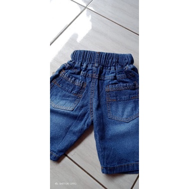 CELANA JEANS PENDEK ANAK WHISKER UMUR 1-6TH