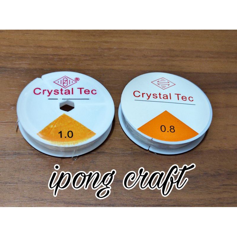 Senar Elastis Cystal Tec /Senar Elastis Gelang Kalung 1.0mm ,0.8mm,0.7mm ,0.6mm