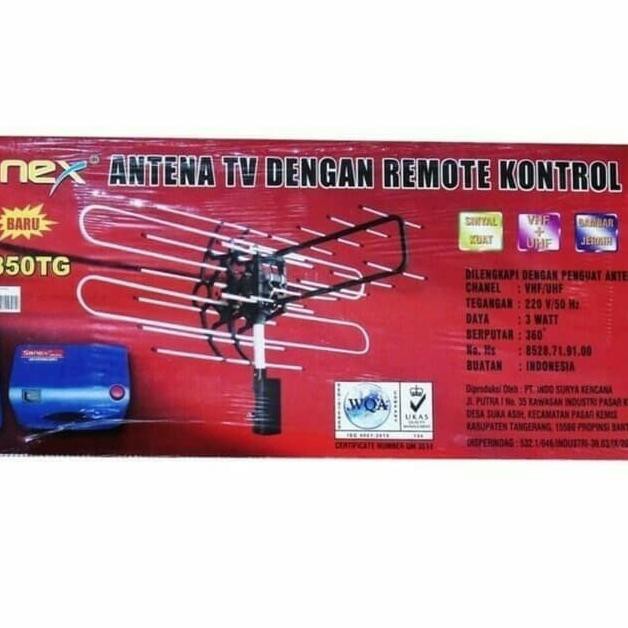 ✭ ANTENA TV LUAR REMOTE + BOSTER/LCD/LED/PLASMA/TABUNG ROTATE 360 ◘