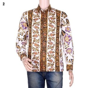 Kemeja Batik | Baju Kerja Pria Lengan Panjang - Size sampai XXL - No 4