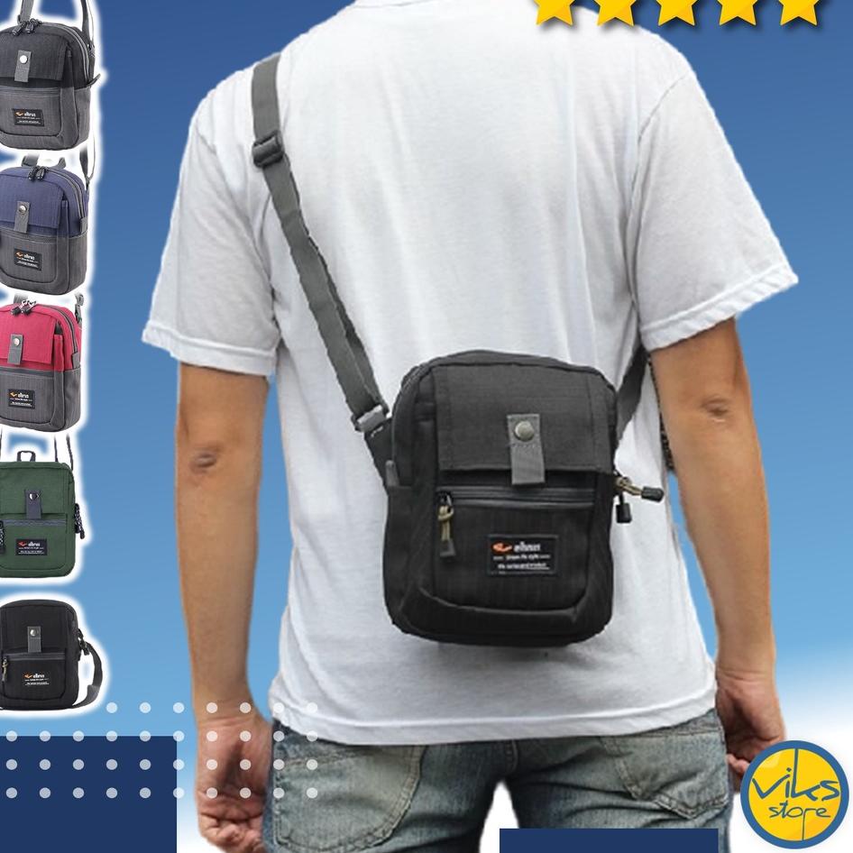 Top Promo Tas Selempang Pria Cowok Sling Bag Elbrus Original Slingbag Tas Gantung Kecil Hp Dompet Mu