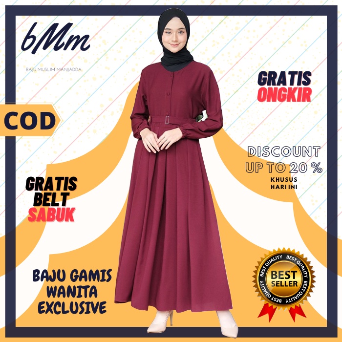 GAMIS EXCLUSIVE TERBARU GAMIS REMAJA GAMIS DEWASA - MAROON