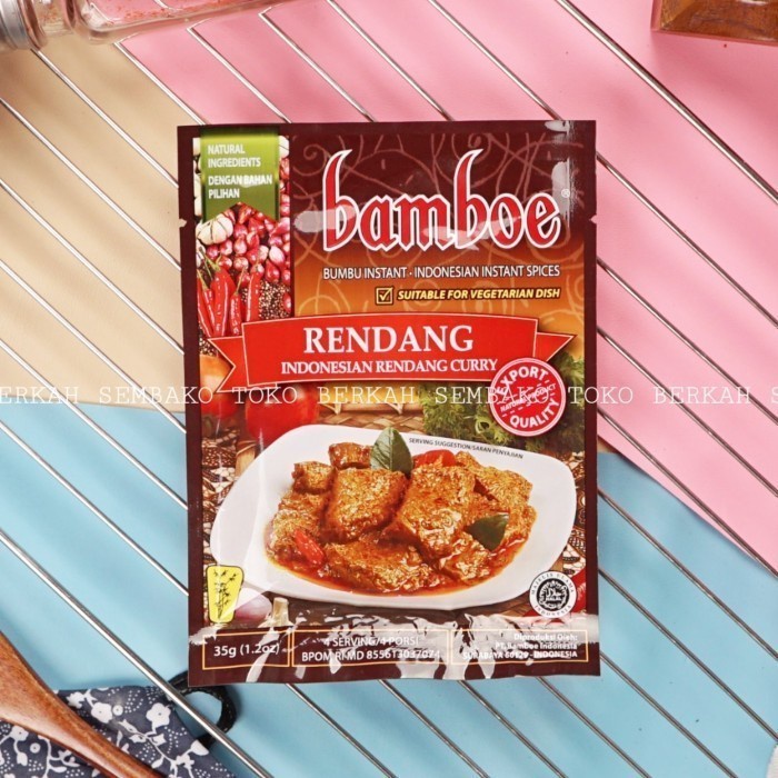 

Bamboe Bumbu Rendang 35 gr / Indonesian Rendang Curry