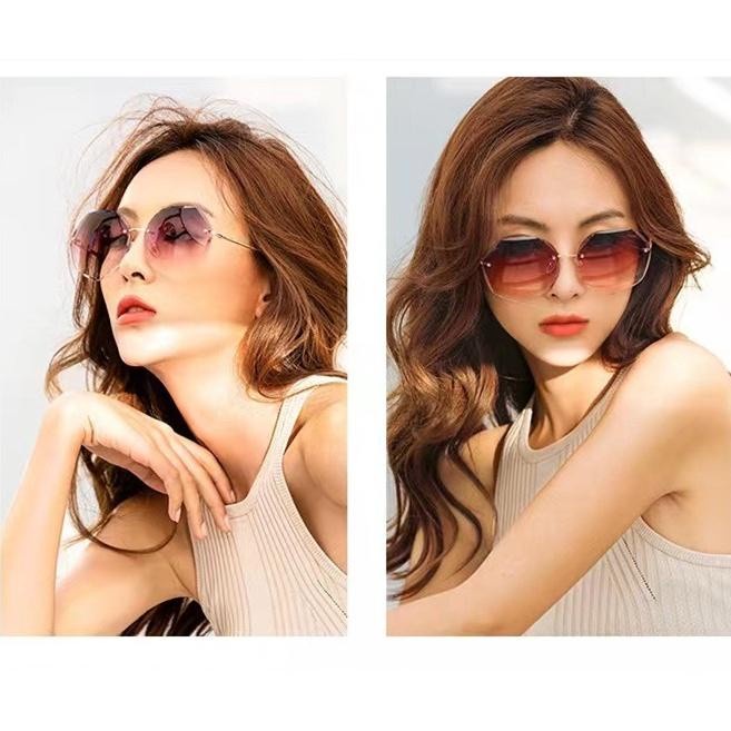 Kacamata Wanita Sunglasses Import Fashion - COKLAT