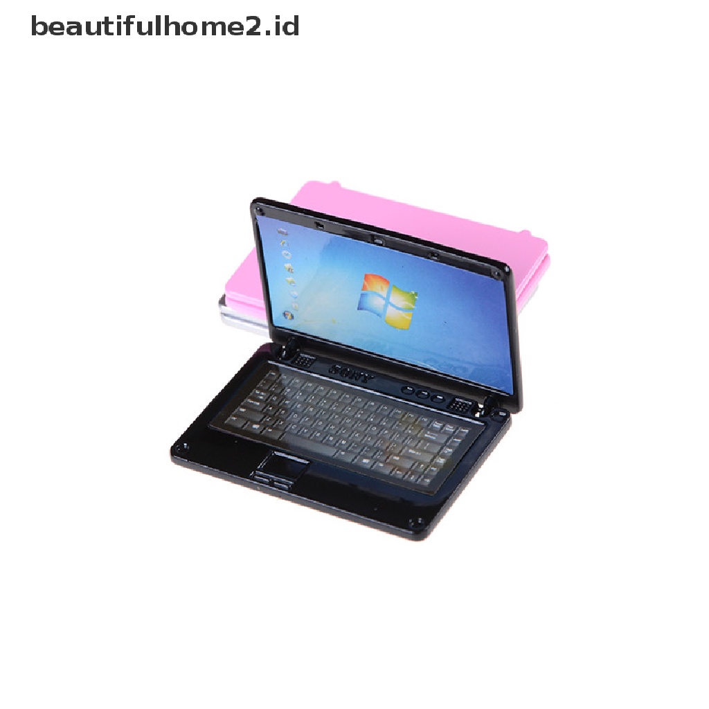 (beautifulhome2.id) Miniatur Laptop 3 Warna Aksesoris Rumah Boneka 1 / 12