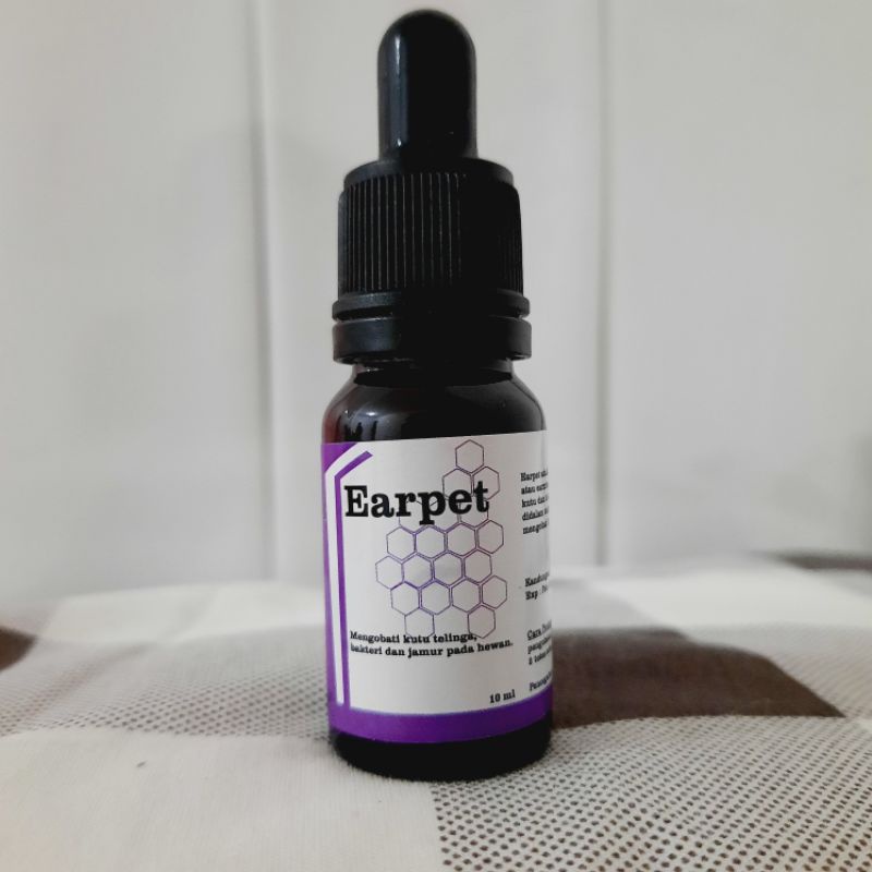 EARPET OBAT TETES TELINGA HEWAN 10ML MENGOBATI ESRMITES,CONGEAN,INFEKSI DLL