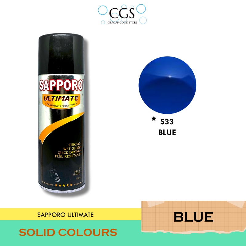 SAPPORO BLUE S33 - cat sapporo biru - pilok biru sapporo ultimate - pylox biru - sapporo s33 - cat m
