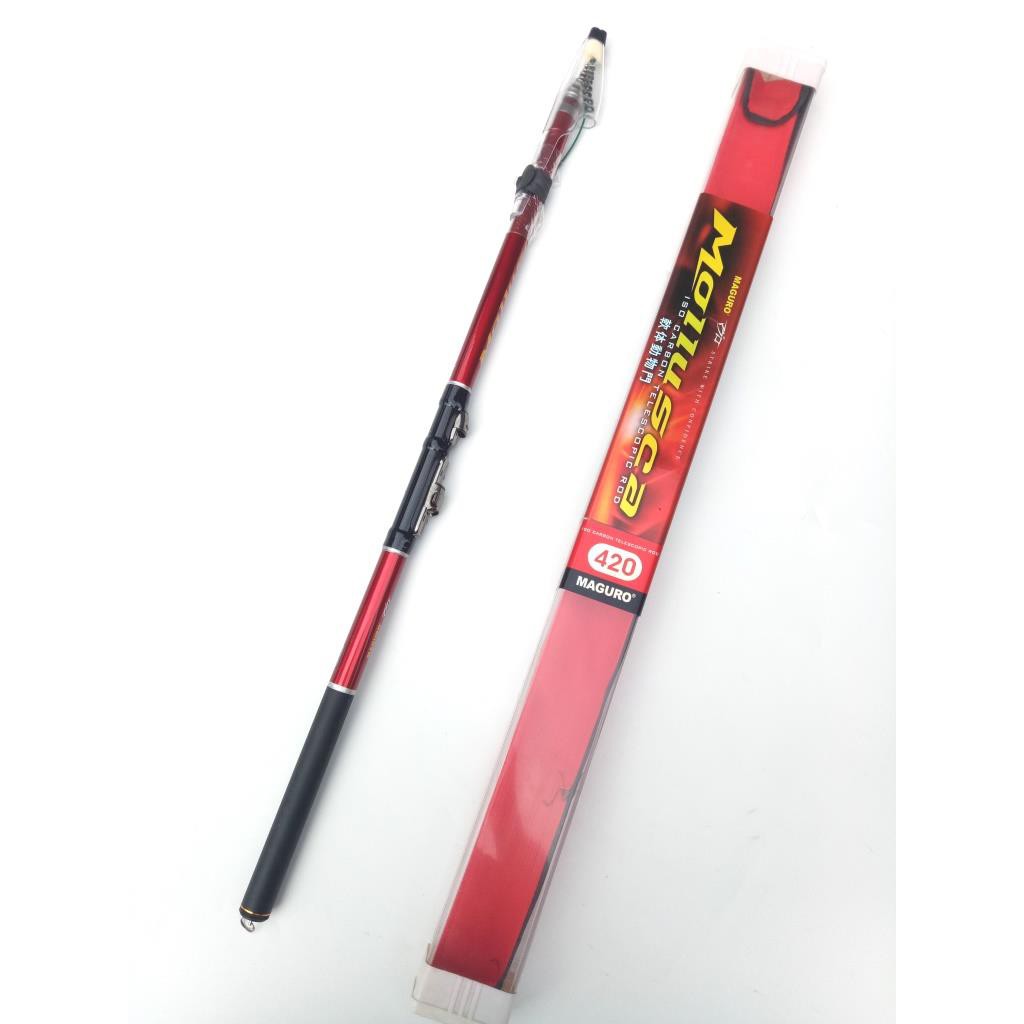 Joran tegek kolong  Maguro Mollusca 270 300 360 420 Carbon kuat ringan