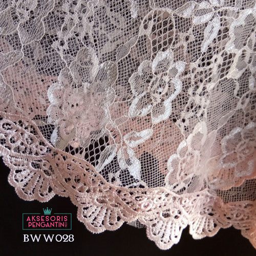 [BISA COD] BOLERO KARDIGAN PESTA  AKSESORIS WEDDING LACE PEACH BWW028