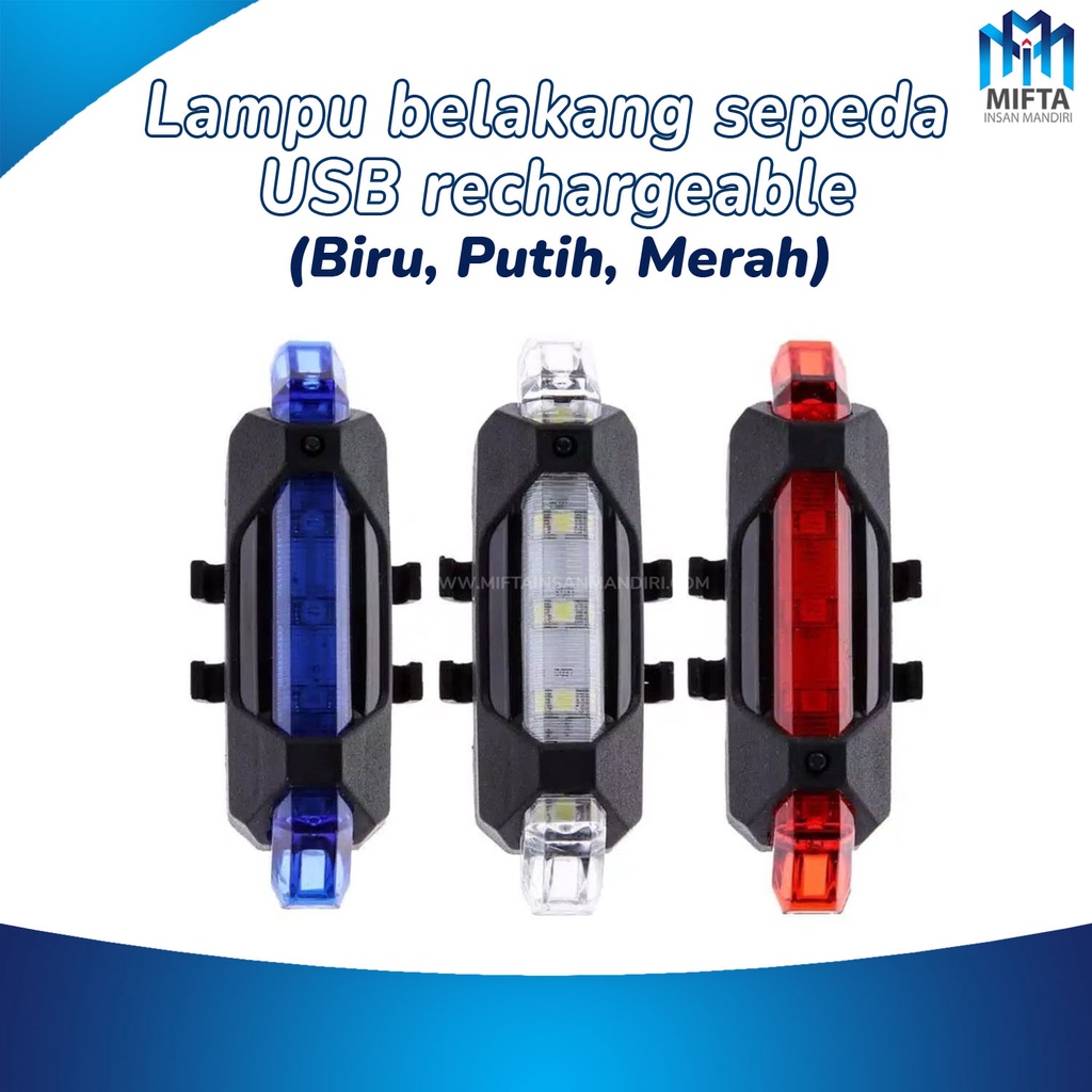 LAMPU SEPEDA LED / LAMPU BELAKANG SEPEDA / LAMPU LED / LAMPU CHARGER