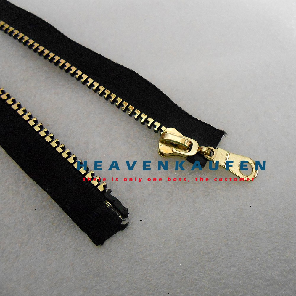 Resleting Zipper 50 cm Gold Muda Vislon Variasi Kode B Untuk Resleting Busana Abaya Gamis Dll