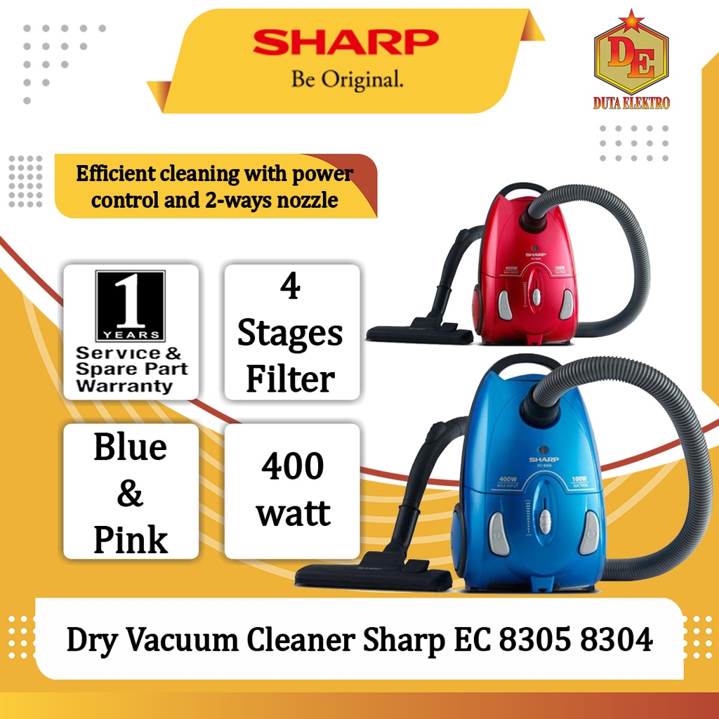 Vacuum Cleaner Sharp Dry EC 8305 8304