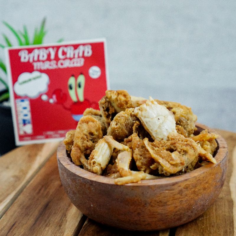 

BABY CRAB KRISPY 100GR / RAJUNGAN KRISPY / KERIPIK KEPITING / CEMILAN SEAFOOD / SNACK SEHAT / HALAL / CEMILAN VIRAL