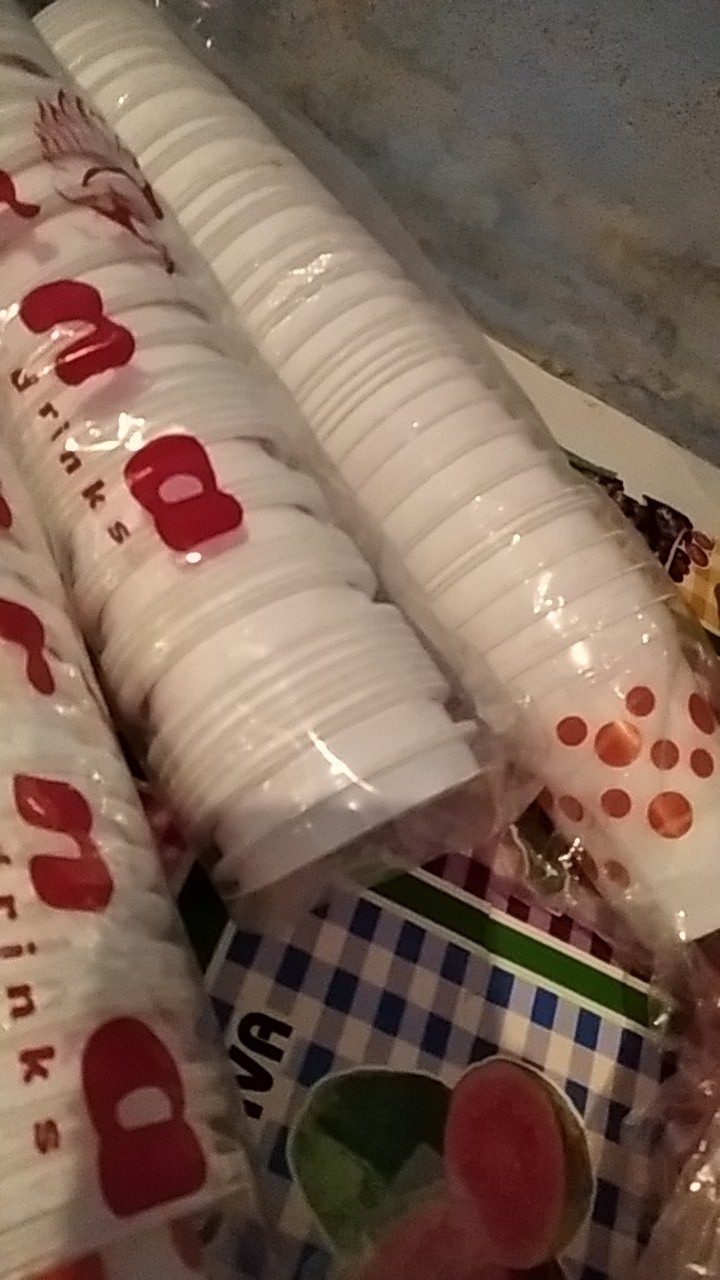 Gelas Bola Bola Plastik Polkadot Bola Cup 200ml