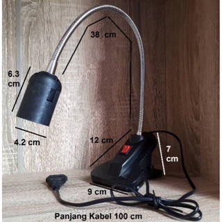 Lampu meja belajar jepit/lampu flexible jiamei 108H