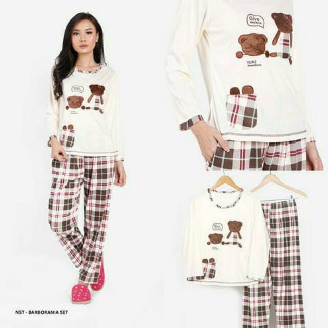 NEW Piyama * Pp Bear Longsleeve Sleepwear Set