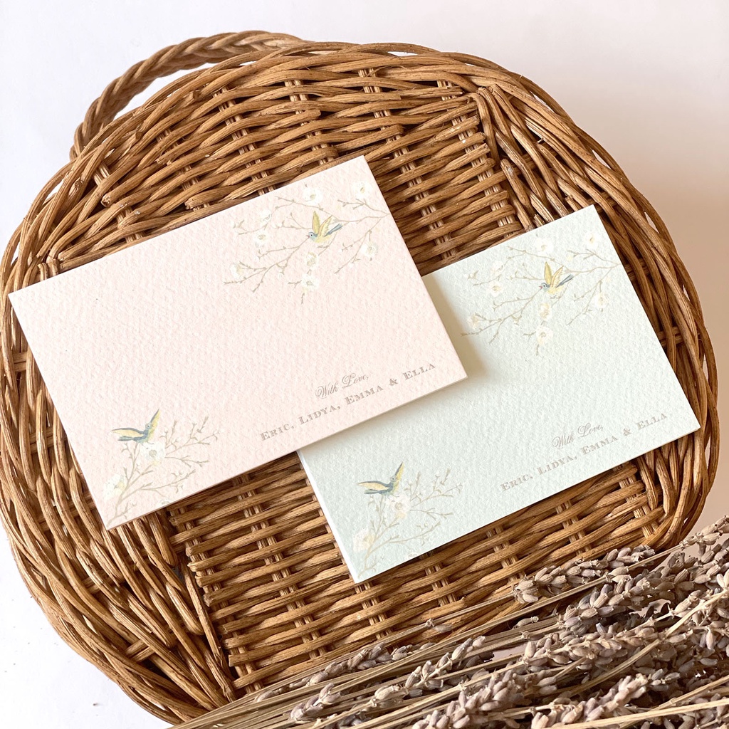 

tAe (custom name) Mini stationery / Blank Cards - Greeting Cards / Gift Card / Message with Envelope