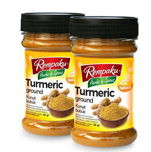 

Kunyit Bubuk / Turmeric Ground / Premium.Quality / Rempaku / 55gr