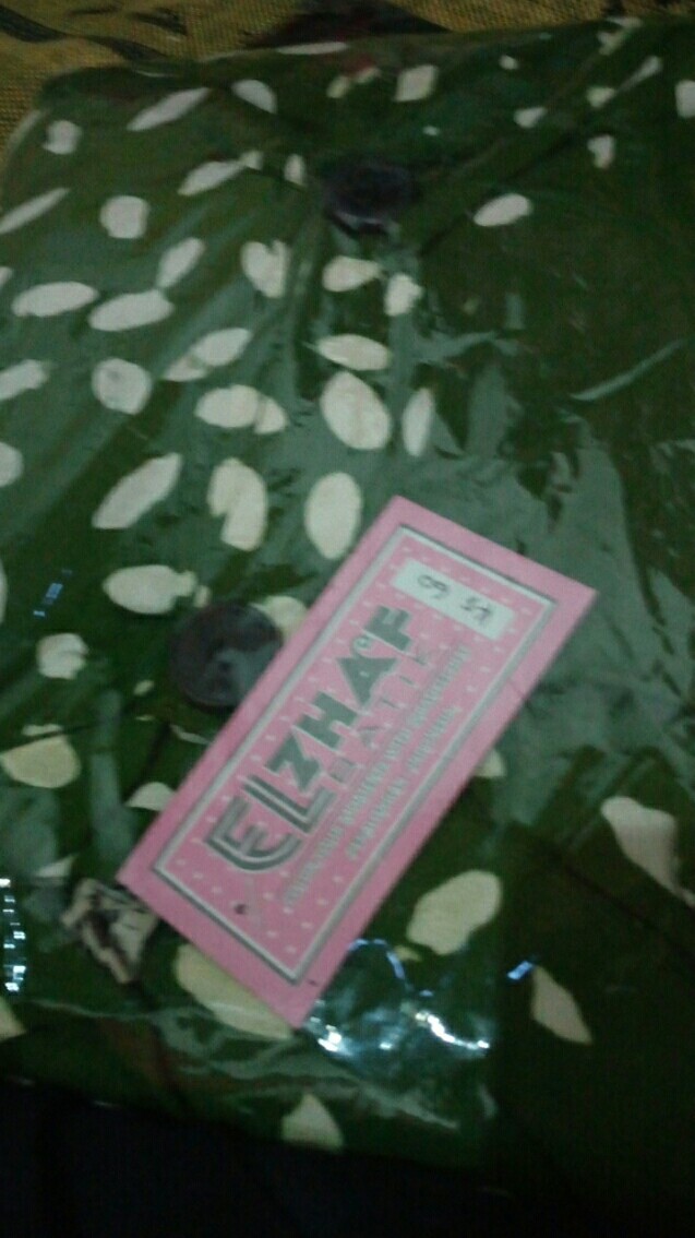 Kk-379 Gamis Twill Ori Dress Batik Elzhaf Size M