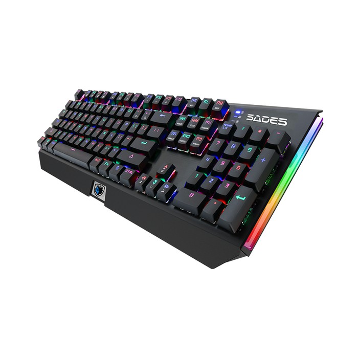 KEYBOARD SADES GAMING MECHANICAL GROZA FULLSIZE OPTICAL SWITCH RGB