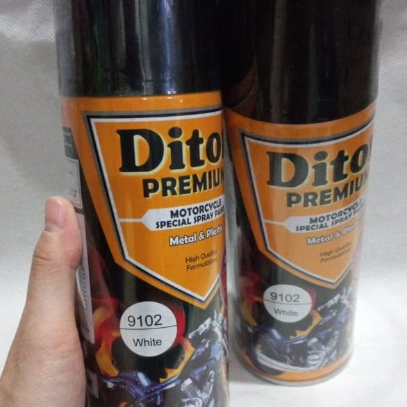 Pilok Cat Pilox DITON Premium 9102 White / Putih Mengkilap / Putih Glossy (400cc)