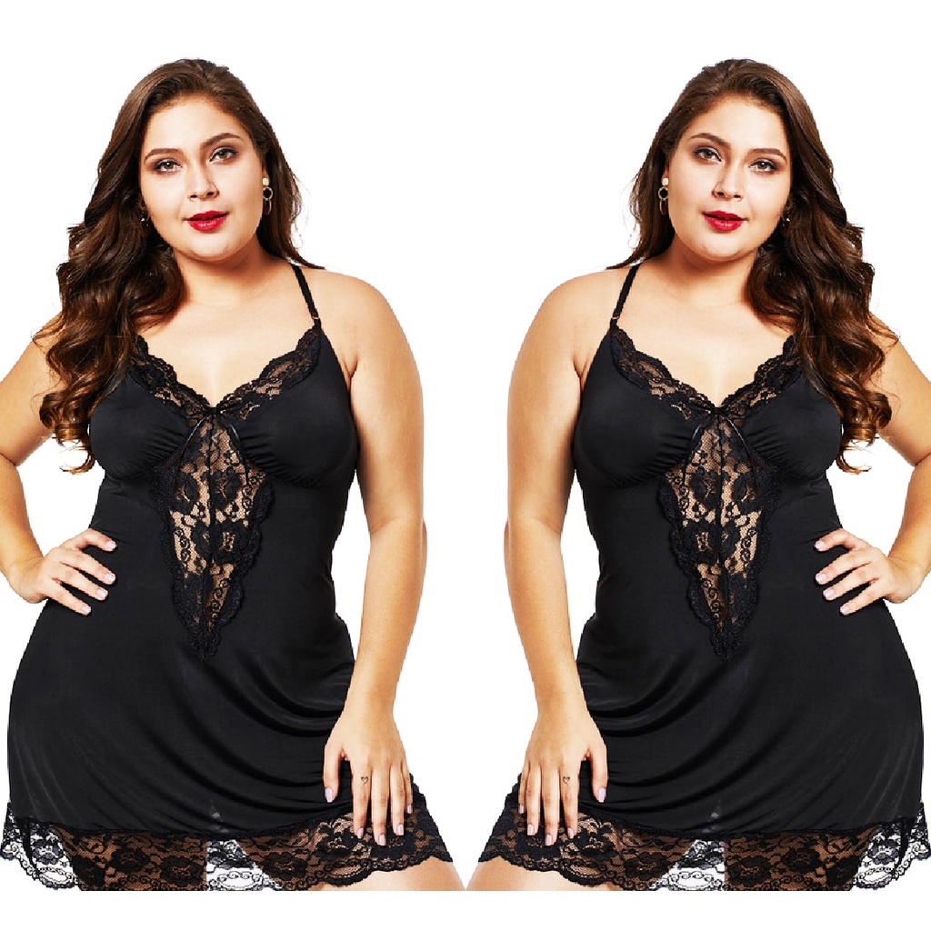 G002 Lingerie Big Size Renda Sexy Baju Tidur Wanita Dewasa Babydoll Premium Jumbo Sexy