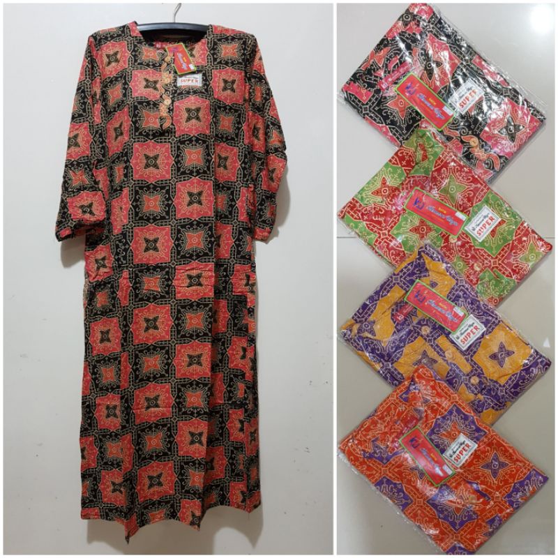 YULI - LONGDRES 19  LD 105 CM PB 125 BATIK KENCANA UNGU (KU)LABEL MERAH (KUM