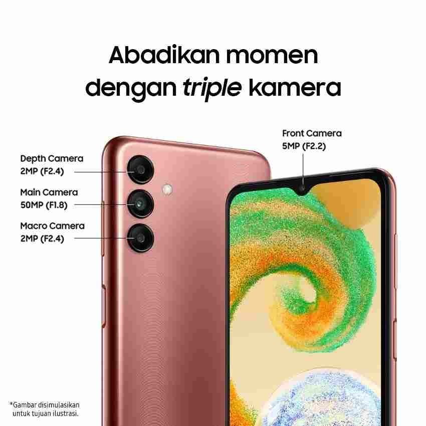 Handphone SAMSUNG GALAXY A04S 4G 4/64GB - A04s 4GB 64GB Garansi Resmi