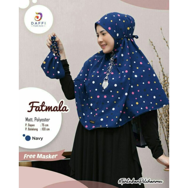 FATMALA DAFFI /HIJAB SYARI KAOS POLKA